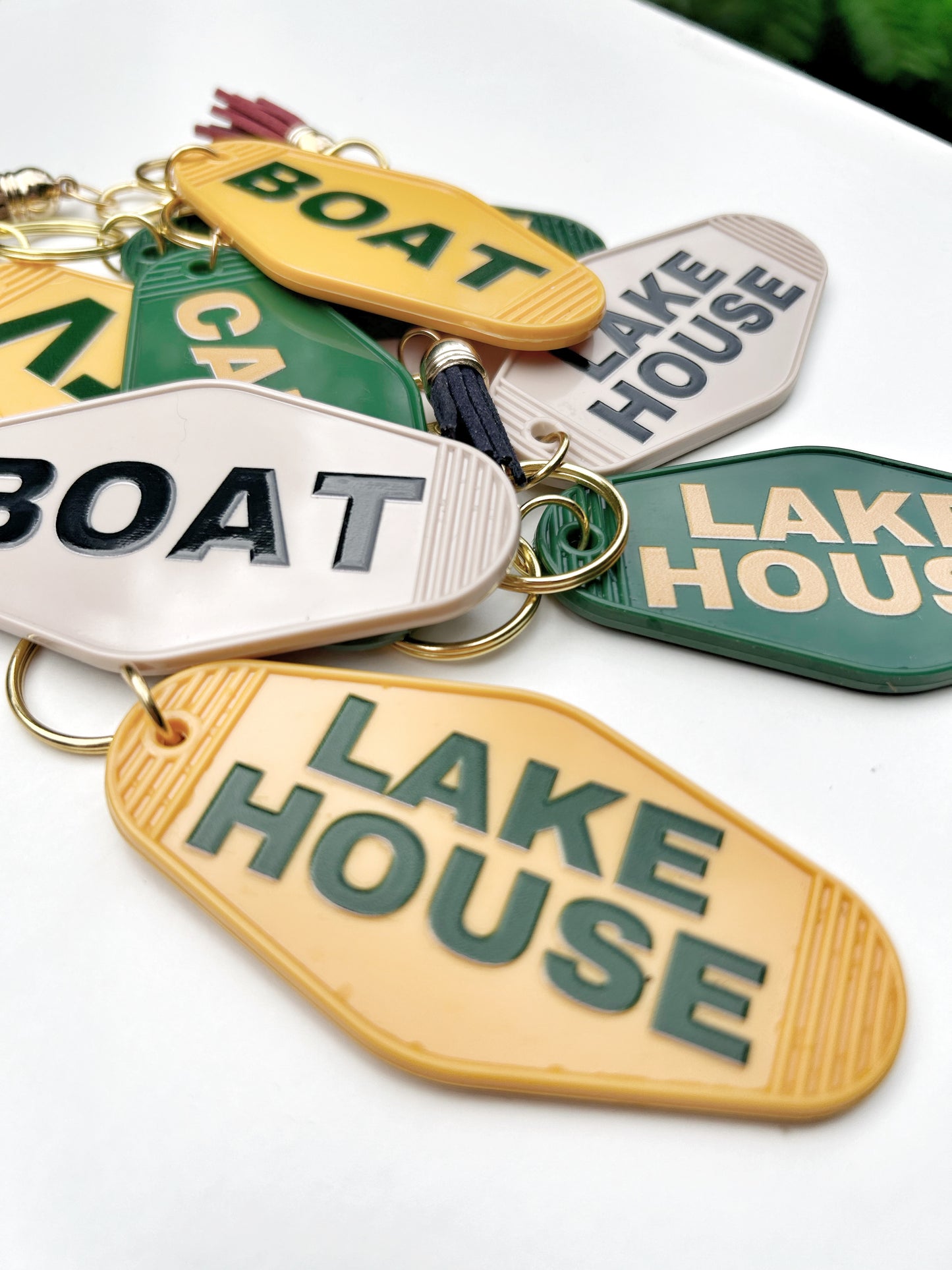 Lake Motel Keychains