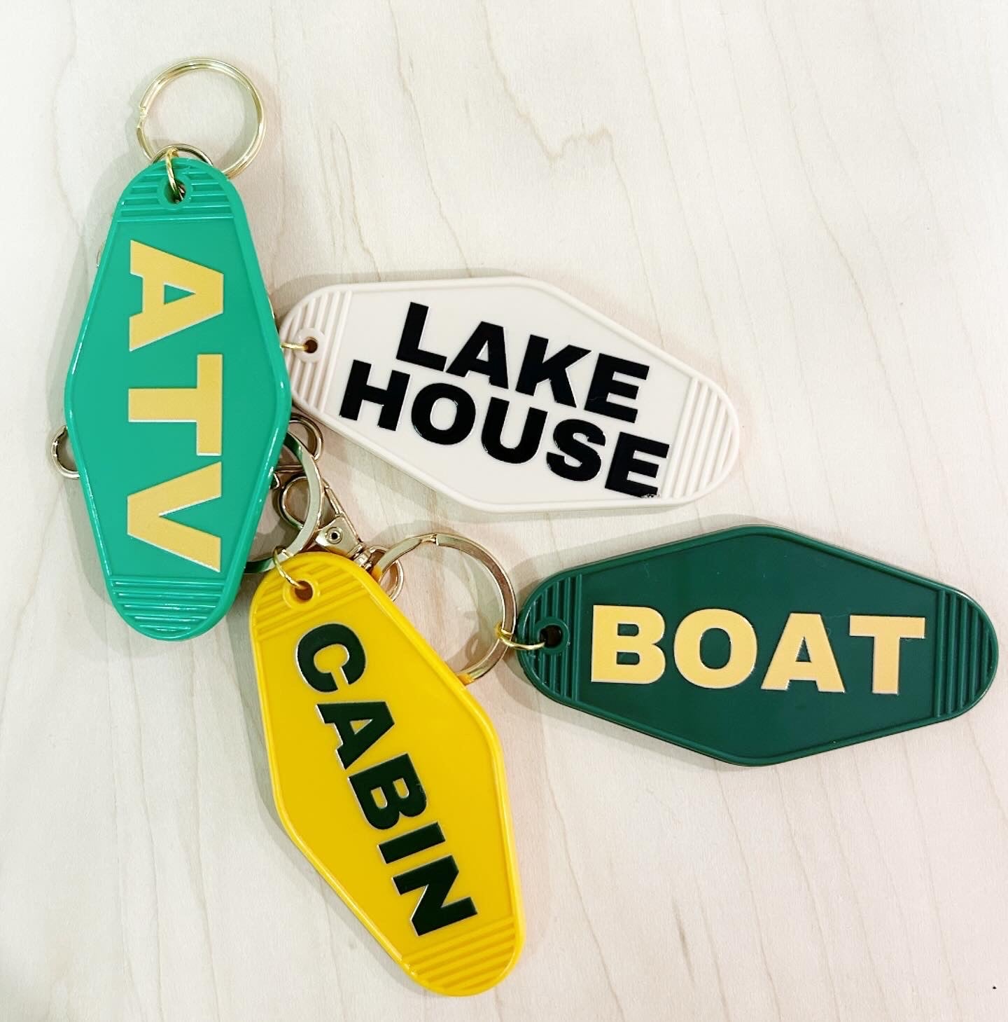 Lake Motel Keychains