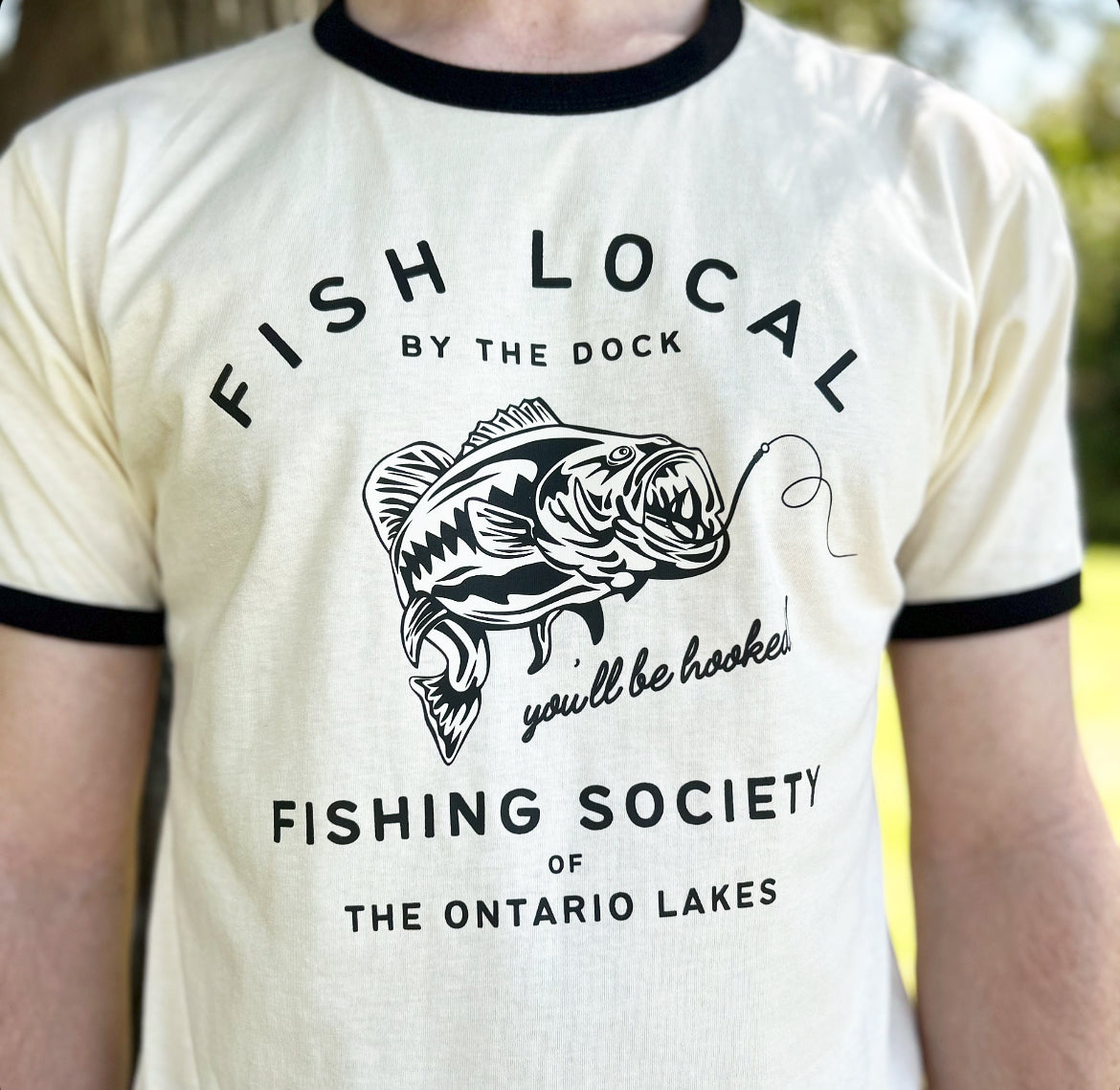 Fish Local By The Dock Camp Tee