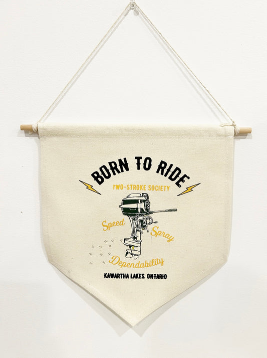 "Born to Ride" Pennant Banner