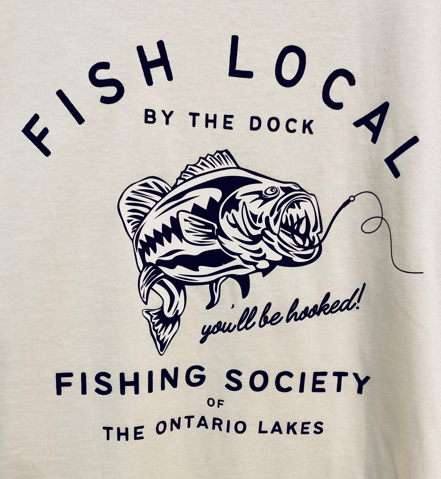 Fish Local By The Dock Camp Tee