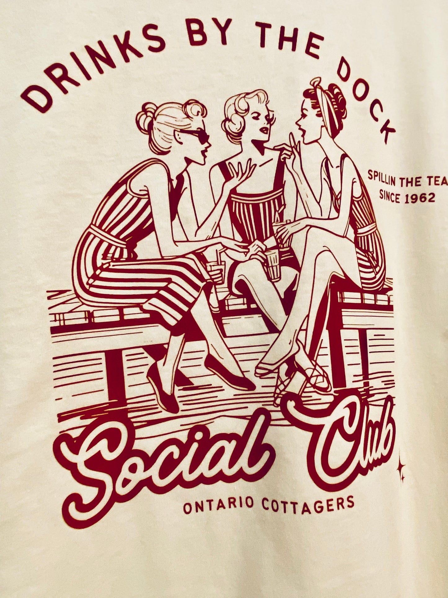 Drinks by the Dock Camp Tee