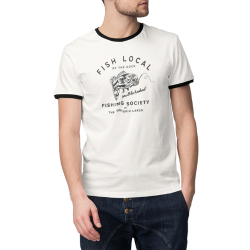 Fish Local By The Dock Camp Tee